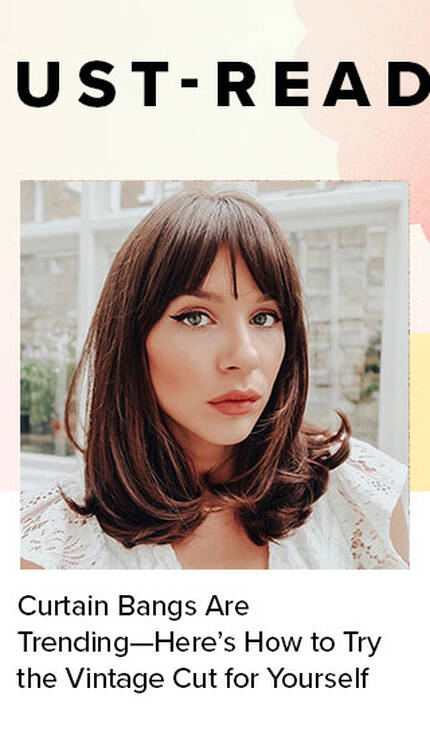 Curtain Bangs Are Trending—Here’s How to Try the Vintage Cut for Yourself