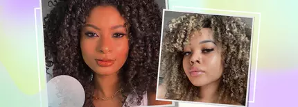 photo of women with 4C curly hair texture