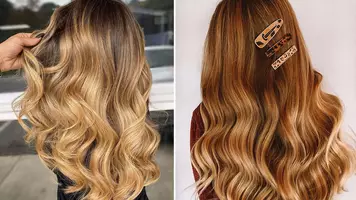 Women with toasty hair colors