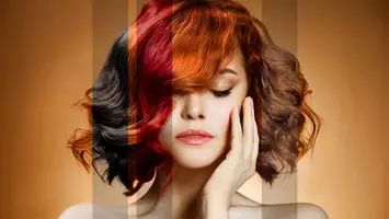 photo of woman with multiple hair colors best hair color for skin tone