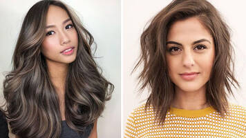 layered hairstyle on long hair