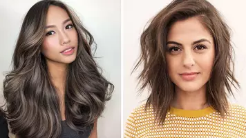 layered hairstyle on long hair