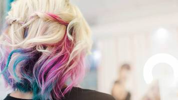 photo of woman with vibrant hair color
