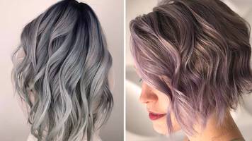 photo of woman with smoky hair color