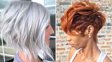 photos of short haircuts for older women