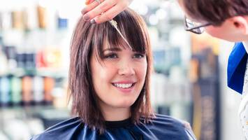 photo of woman with choppy bangs