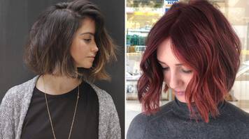 two women with short layered haircuts
