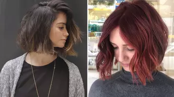 two women with short layered haircuts