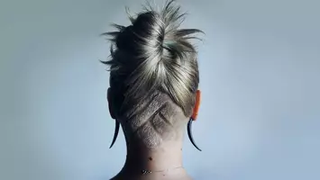 photo of hair tattoo design