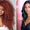 Photo of dark skin women with beautiful hair colors