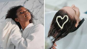 Hair products with olive oil
