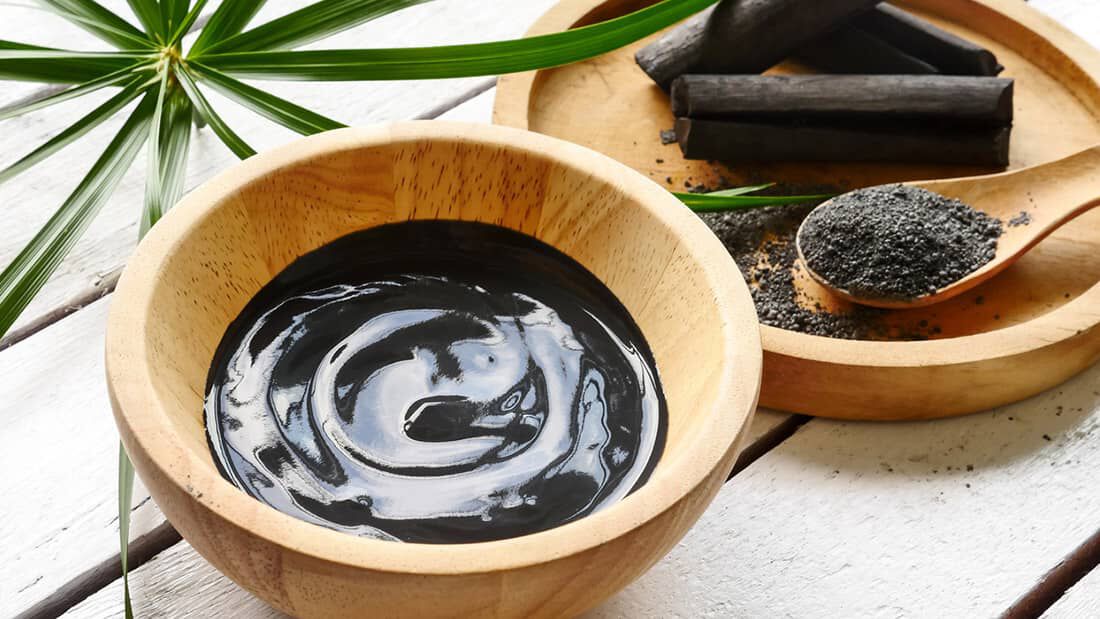 photo of charcoal for hair