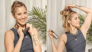 gym hairstyle
