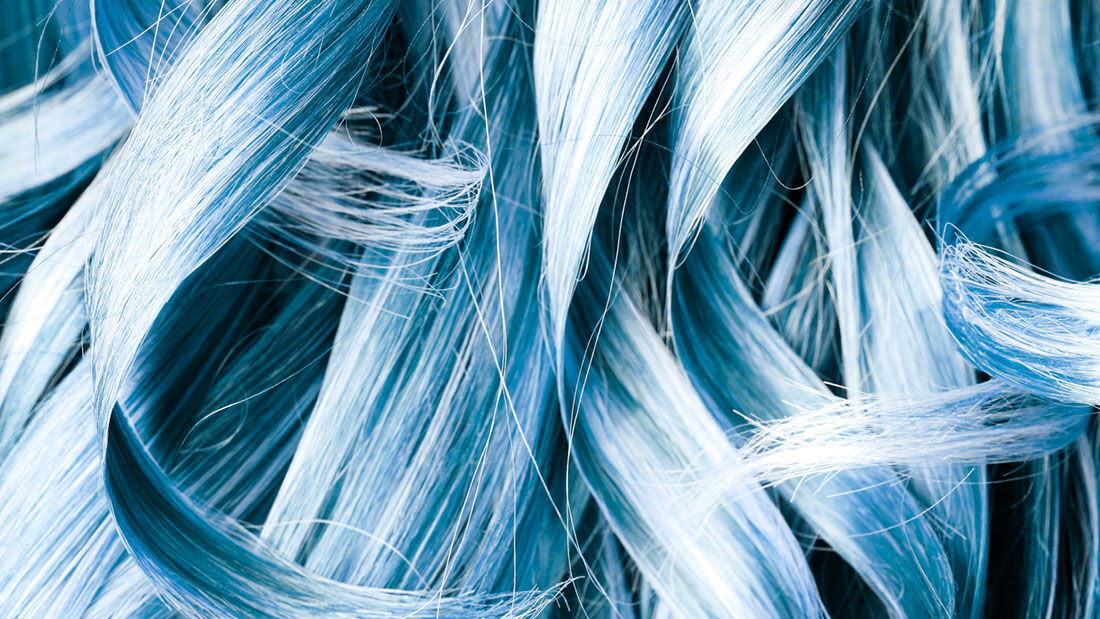 photo of denim hair color