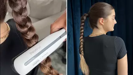 Influencer Hannah L'Oreal Steampod Hack