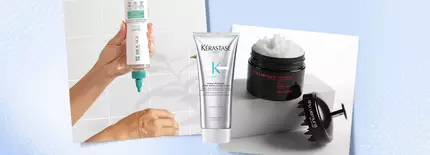 photo of hair products great for exfoliating scalp