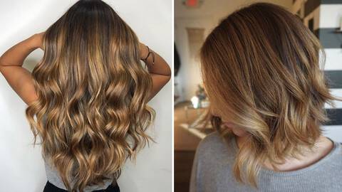Woman with twilighting hair technique