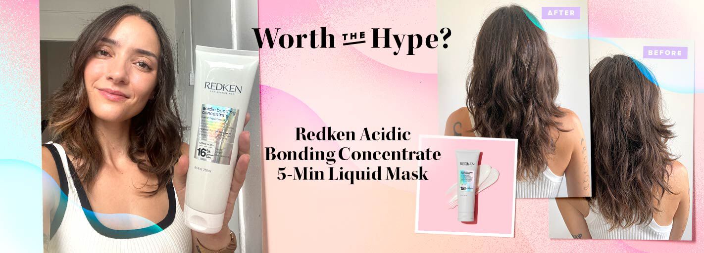 Dry, damaged hair getting you down? Learn why Redken Acidic Bonding Concentrate 5-Min Liquid Mask is our editor’s must-have for full, silky strands.