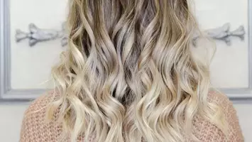 photo of short sun kissed blonde hair