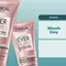 Image of a hair wash calendar with the products L'Oreal Paris Ever Pure Moisture Shampoo, L'Oreal Paris Ever Pure Bond Repair + Shampoo, and L'Oreal Paris Ever Pure Bond Repair + Conditioner on a blue background