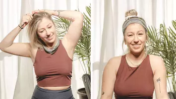 gym hair bun