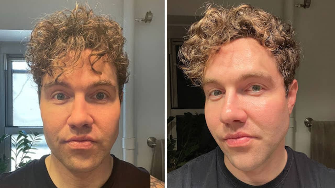 photo of man with curly hair