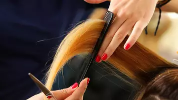 Red hair being cut NEW
