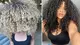 photo of women with very curly hair