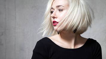 windswept platinum bob