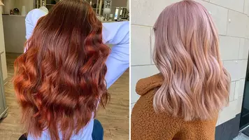Women with multi hair colors