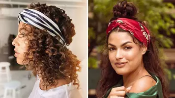 Women wearing headbands