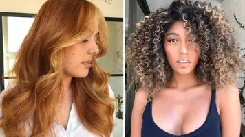 woman with multi hair color ideas