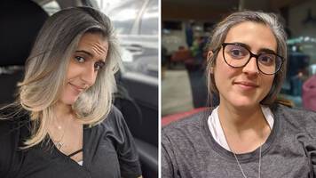 Writer discusses her experience of going gray at 14 years old