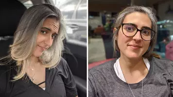 Writer discusses her experience of going gray at 14 years old