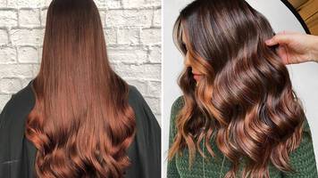 photo of woman with cinnamon brown hair color