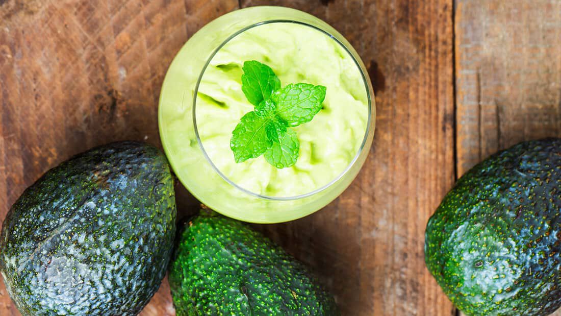 photo of avocado hair mask