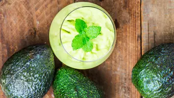photo of avocado hair mask