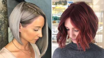 photo of woman with parted hair