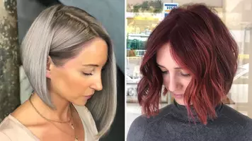 photo of woman with parted hair