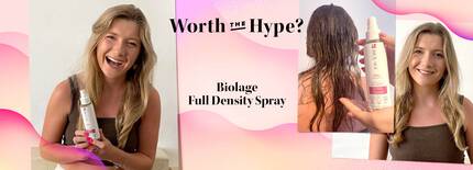 Learn how Biolage Professional’s Full Density Spray became a volumizing staple in this low-maintenance editor’s hair care routine.