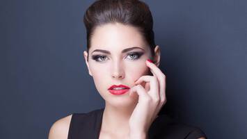 photo of woman with mini pompadour hairstyle