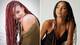 two women with box braid hairstyles
