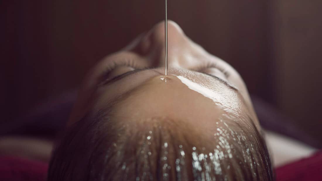 photo of hot oil treatment for hair