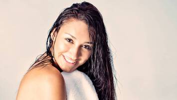 woman with wet hair