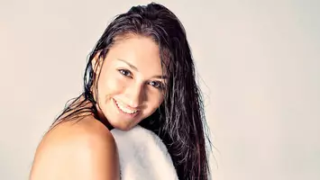 woman with wet hair