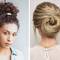 women with bun hair style