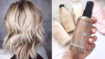 photo of bleach damaged hair