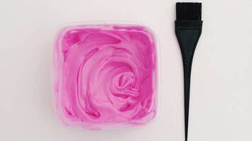 Pink hair dye