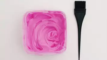 Pink hair dye