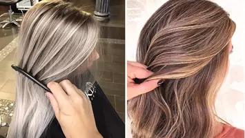photo of hair using strandlighting technique